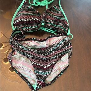 Eidon Vibrant Patterned Bikini Set